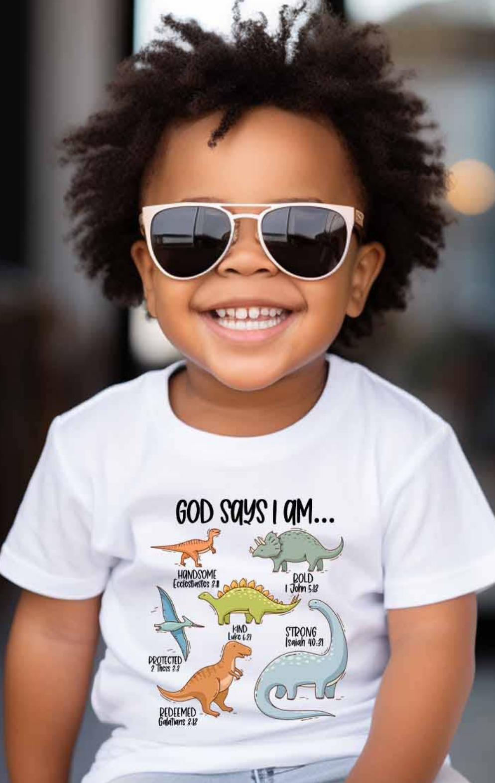 Dinosaur, God Says I am T-shirt