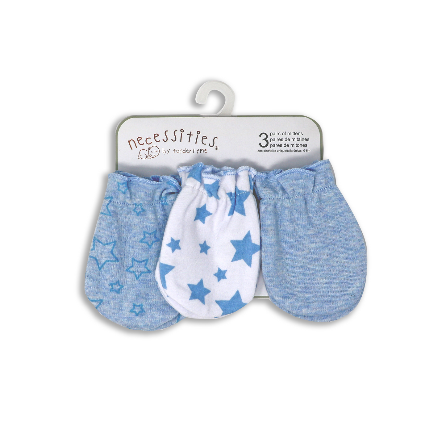 Baby Blue Mittens — 3 Pack