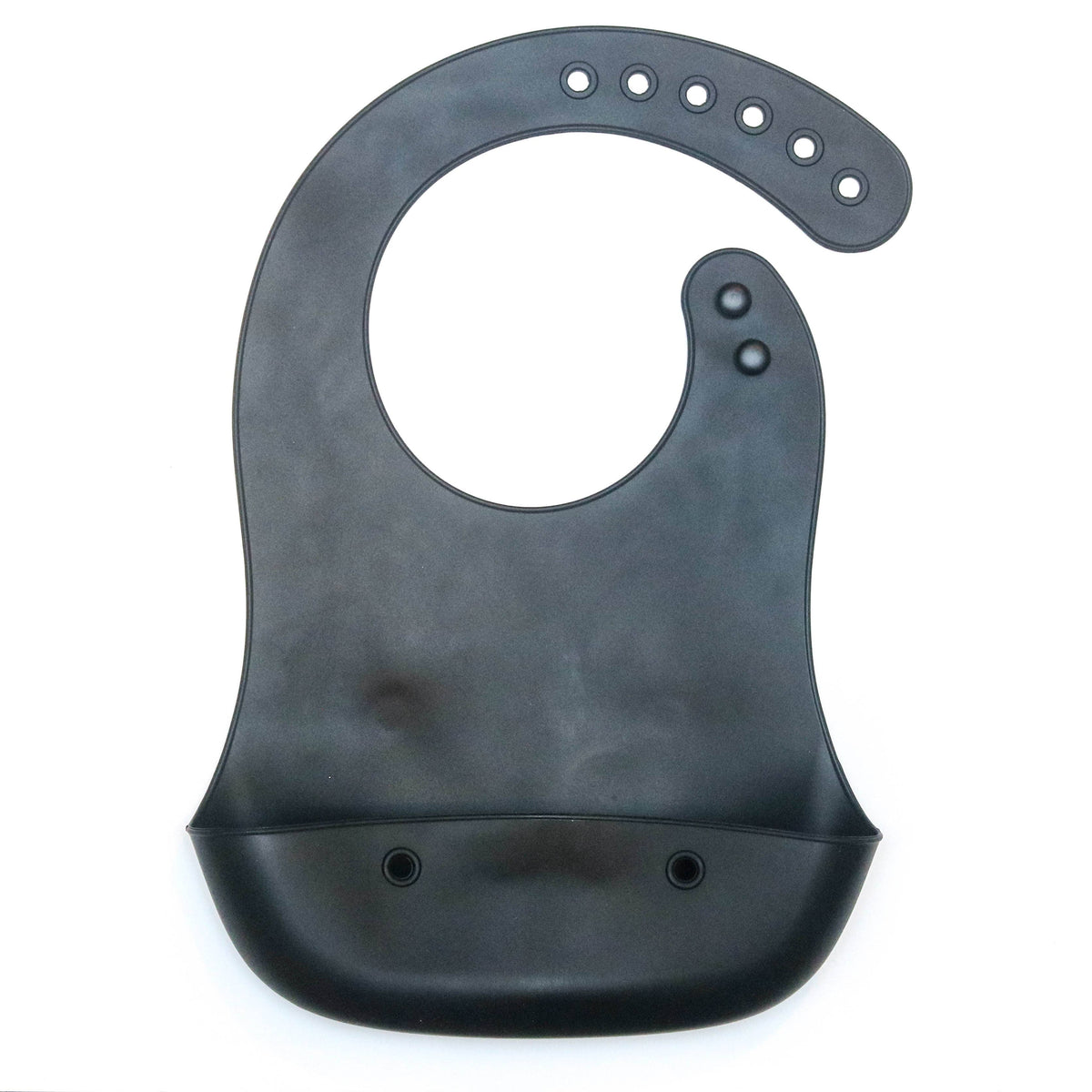 Silicone Foldable Bib : Black
