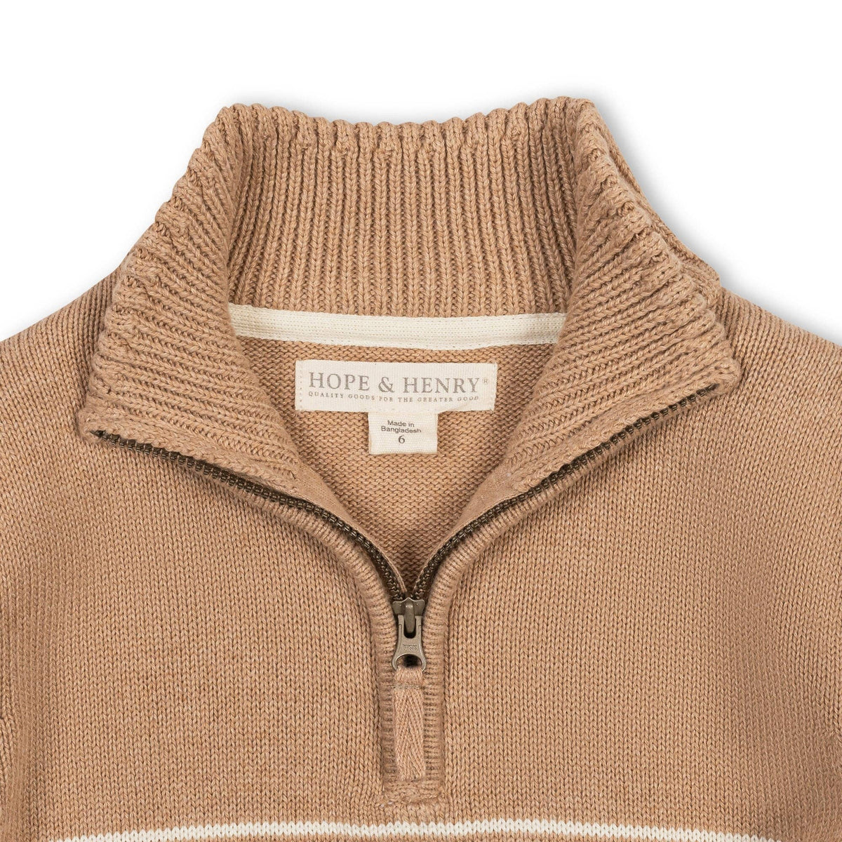 Organic Half Zip Sweater