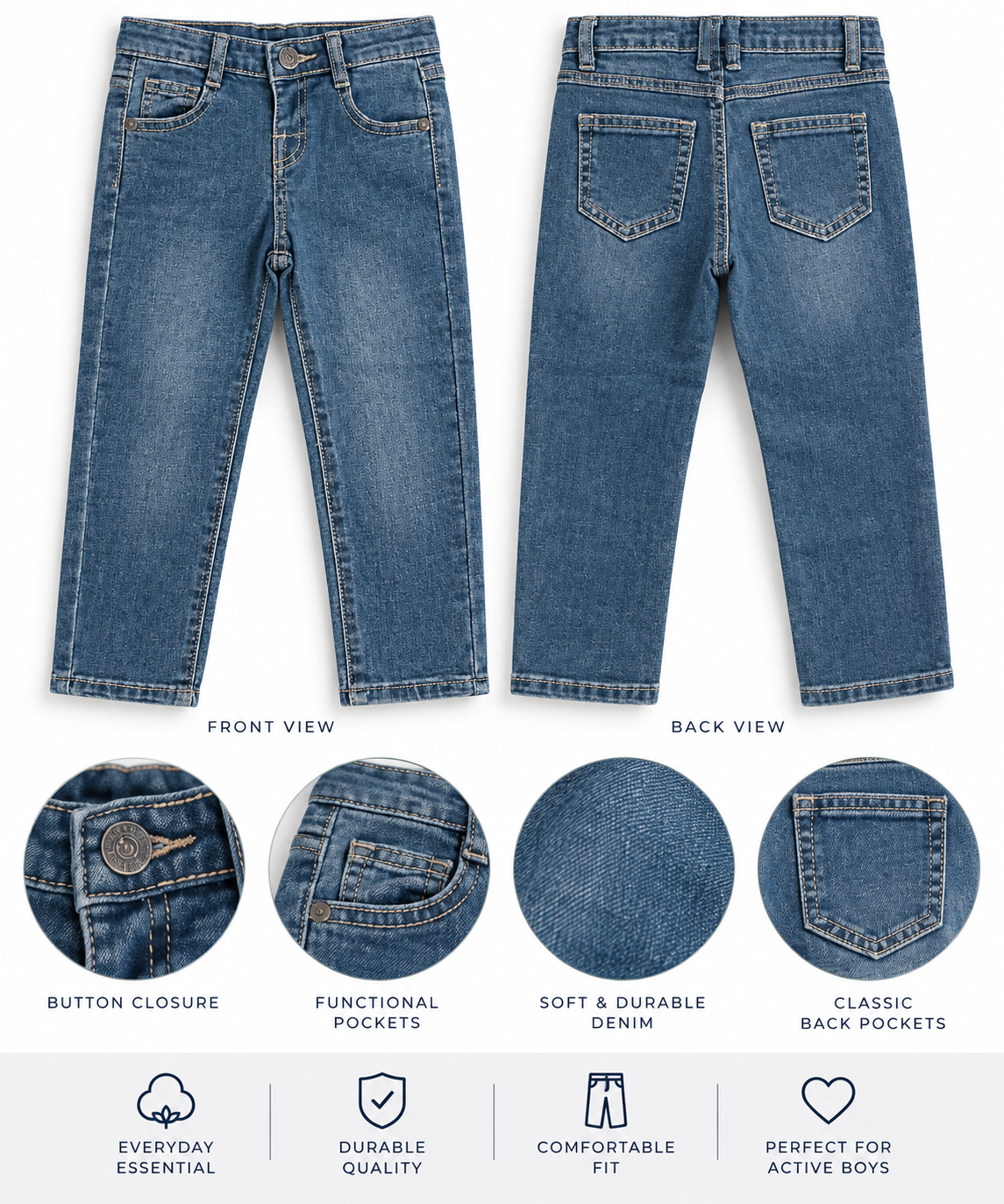 Baby Boys' Denim Pants