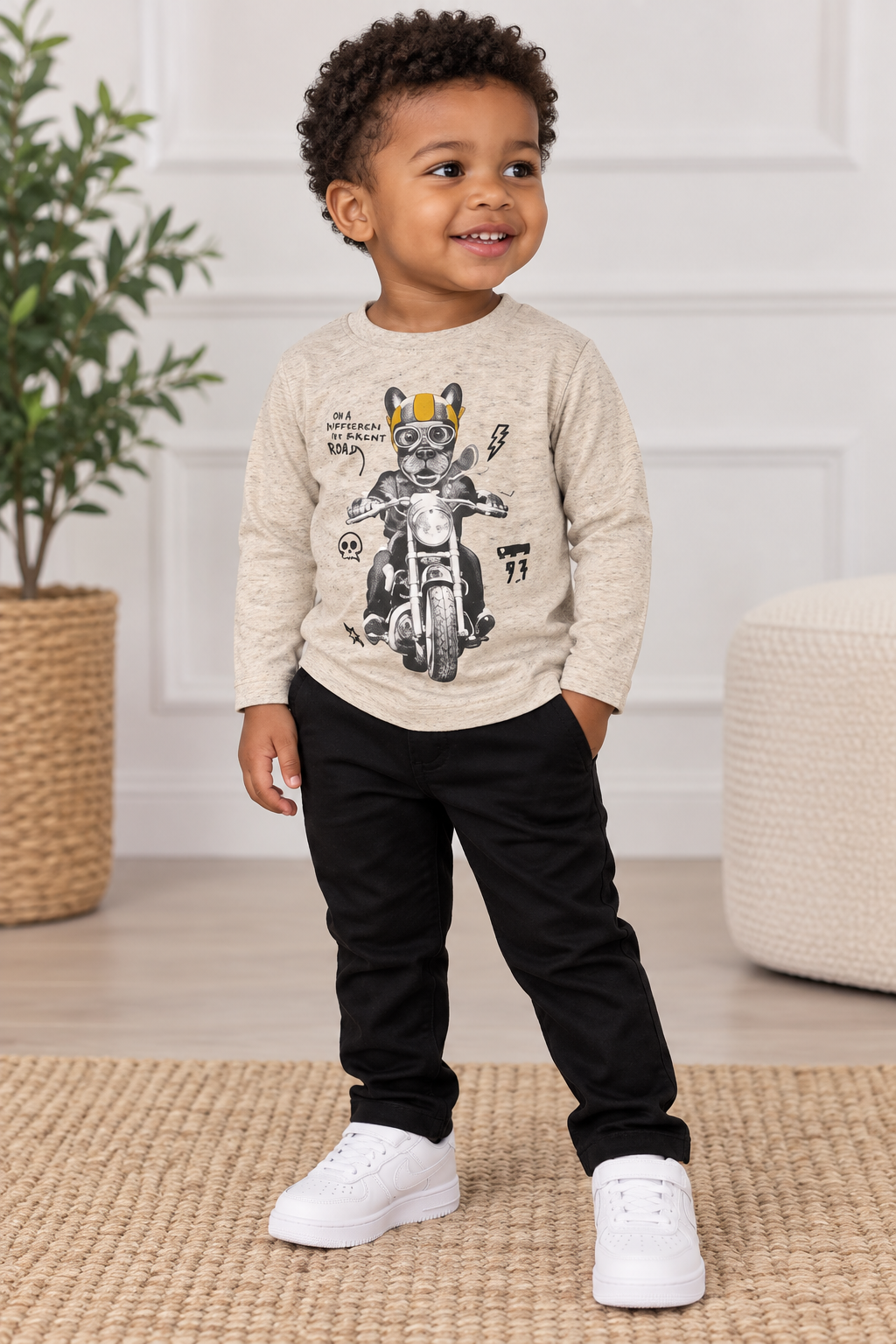 Baby & Toddler Cool Bear Motorcycle Graphic Tee